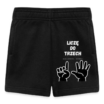 Je compte jusqu’à trois - Short Bébé - noir - Devant