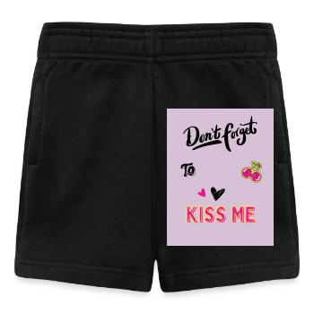 Embrasse-moi mignon SAC - Short Bébé - noir - Devant