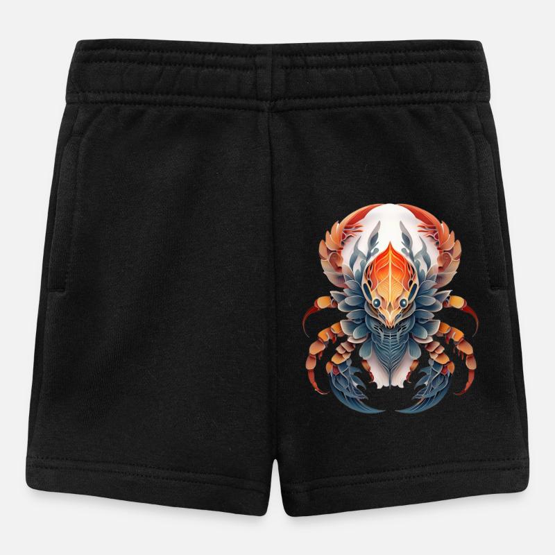 Signe du zodiaque Scorpion - Short Bébé - noir
