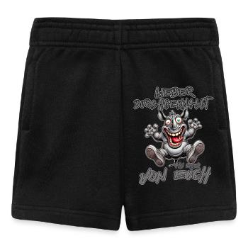 Rhino Better crazy than one of you - Baby Shorts - black - Front