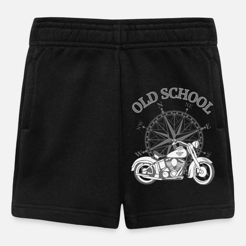 Vélo avec Old School - Short Bébé - noir