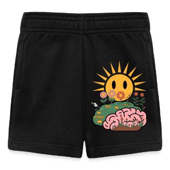 Cultivating Joy and Gratitude - Mindful Brain - Baby Shorts - black - Front
