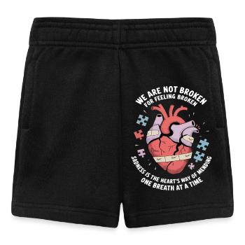 Wir sind nicht gebrochen - Emotionale Heilkunst - Baby Shorts - Schwarz - Vorne