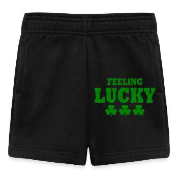 feeling lucky - Baby Shorts - black - Front