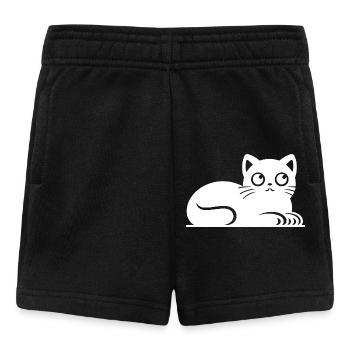 Little fat cat Drawing - Baby Shorts - black - Front