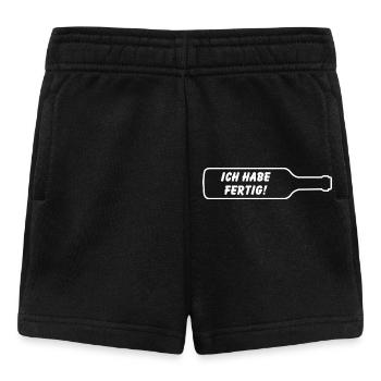Ich mache fertig! - Flaschenwitz - Baby Shorts - Schwarz - Vorne