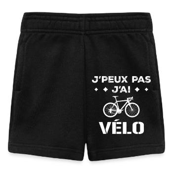 Design Humour Cycliste Passionnés de Deux-Roues - Short Bébé - noir - Devant
