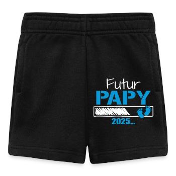 Zukünftiger Opa 2025 Geschenk, der bald Opa sein wird - Baby Shorts - Schwarz - Vorne