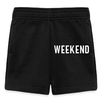 Wochenendvorhersage Camping mit der Aussicht auf - Baby Shorts - Schwarz - Vorne