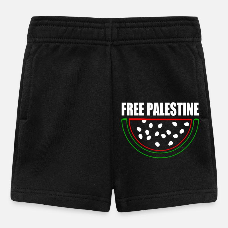 Free palestine - Short Bébé - noir