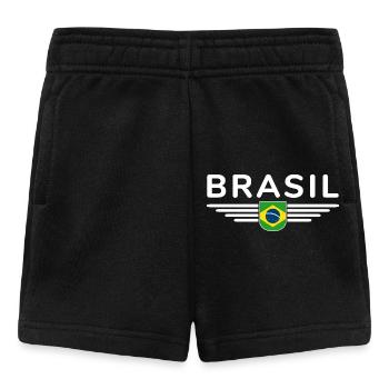 I Love Brazil Outfit T-Shirt Design Gift - Baby Shorts - black - Front
