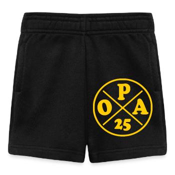 Opa 2025 - Baby Shorts - Schwarz - Vorne