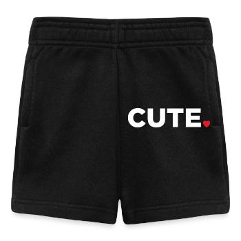 Niedlich - Baby Shorts - Schwarz - Vorne