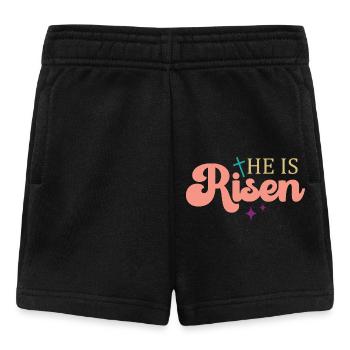 He is risen - Baby Shorts - black - Front