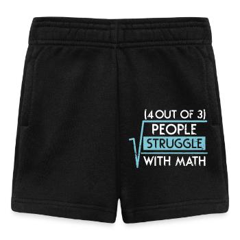 4 Out Of 3 People Struggle With Math - Baby Shorts - black - Front