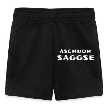 Äschdor Saggse Echter Sachse - Baby Shorts - Schwarz - Vorne