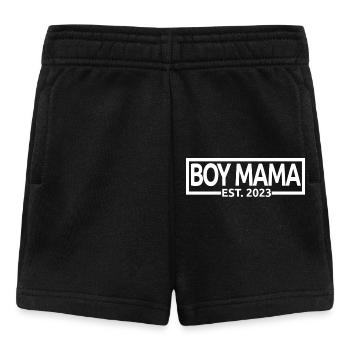 Junge Mama Est. 2023 Baby Shower Schwangerschaft Enthüllung - Baby Shorts - Schwarz - Vorne