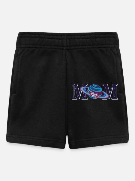 Mom Cool Planet Mors dag Matching til kvinder - Shorts til baby - sort