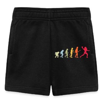 Évolution du football - Short Bébé - noir - Devant