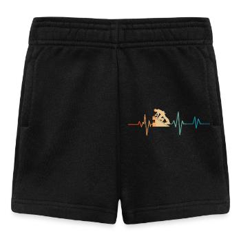 Heartbeat Retro Roofer - Baby Shorts - black - Front