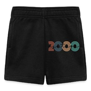 2000 Vintage Retro - Baby Shorts - Schwarz - Vorne