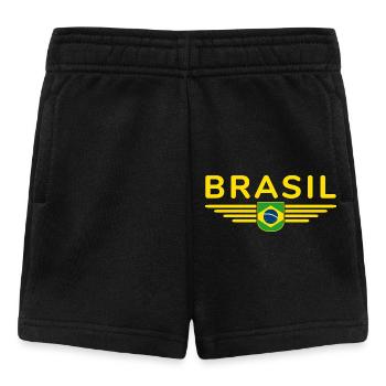 I Love Brazil Outfit T-Shirt Design Gift - Baby Shorts - black - Front
