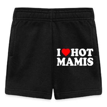 I love hot mamis - Baby Shorts - black - Front