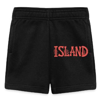 IST EIN LAND - Baby Shorts - Schwarz - Vorne