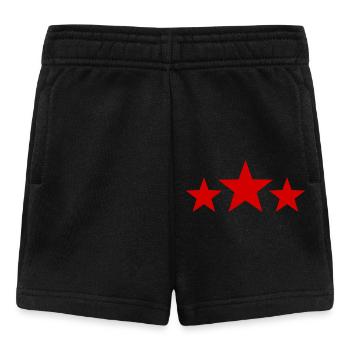 Red stars - Baby Shorts - black - Front