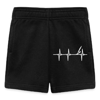 Heartbeat windsurfing - Baby Shorts - black - Front