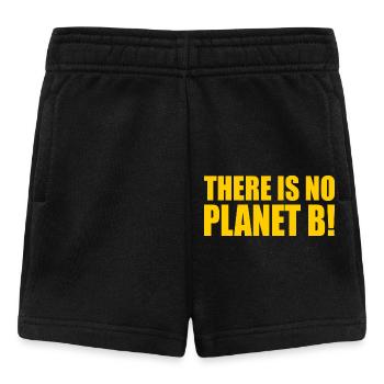 There is no planet B - Short Bébé - noir - Devant