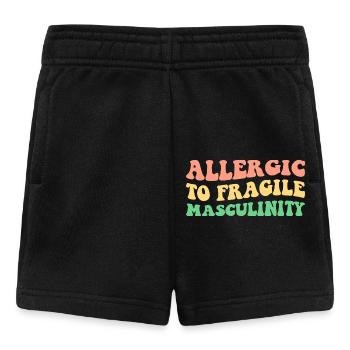 Allergique à la masculinité fragile V - Short Bébé - noir - Devant