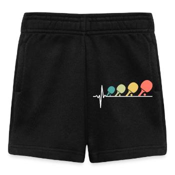 Battement de cœur de tennis de table - Short Bébé - noir - Devant