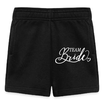 Team Braut, Bachelorette Junggesellinnenabschied - Baby Shorts - Schwarz - Vorne