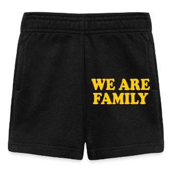 We are family - Short Bébé - noir - Devant