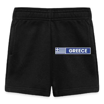 Greece National Flag - Baby Shorts - black - Front