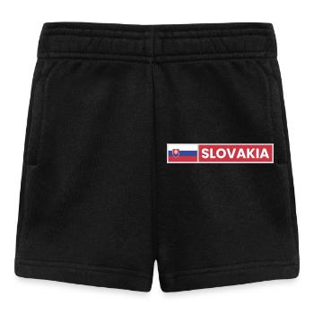 Slovakia National Flag - Baby Shorts - black - Front