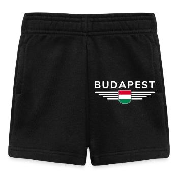 Budapest Ungarn Fan, Outfit T Shirt Design - Baby Shorts - Schwarz - Vorne