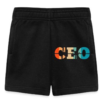 Battement de cœur rétro Chief Executive Officer - Short Bébé - noir - Devant
