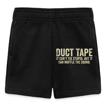 Duct Tape it can't fix stupid - Baby Shorts - black - Front