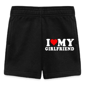 I love my girlfriend - Baby Shorts - black - Front