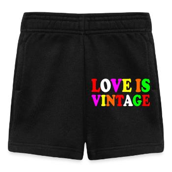 Love is vintage - Baby Shorts - black - Front