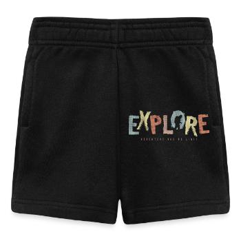 EXPLOREZ – l’aventure n’a pas de frontières - Short Bébé - noir - Devant