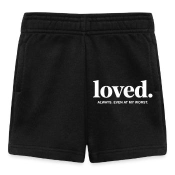 Bien-aimé. Toujours. Même dans mes pires moments - Short Bébé - noir - Devant