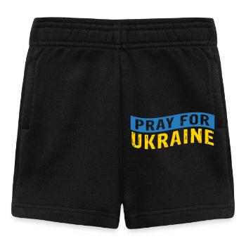 Pray for Ukraine - Baby Shorts - black - Front