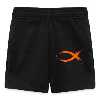 Fisch Symbol Jesus Christentum Design Neu - Short Bébé - noir - Devant