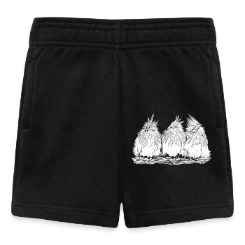 Funny funny birds - Baby Shorts - black - Front
