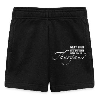 Nett hier - aber waren Sie schon mal im Thurgau? - Baby Shorts - Schwarz - Vorne
