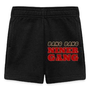 Bang Bang Niner Gang Football II - San Francisco - Baby Shorts - Schwarz - Vorne