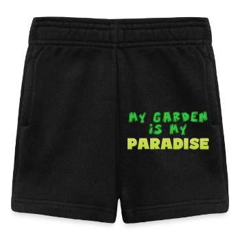 garden, my garden is my paradise - Jardin Paradis - Short Bébé - noir - Devant